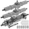 3Pcs B16 Portal Axle Set Front Middle Rear Aluminum Complete Axle & Hard Leaf Spring Suspension Steel Bar Kit view 2