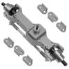 3Pcs B16 Portal Axle Set Front Middle Rear Aluminum Complete Axle & Hard Leaf Spring Suspension Steel Bar Kit view 3