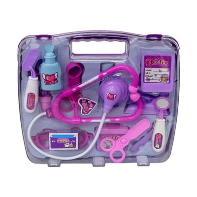 Totority Kids Doctor Kit with 14 Pieces Pretend Play Medical Tools Educational Nurse Playset for Toddlers and Preschoolers Includes Stethoscope and Carrying Case for Role Play and Learning