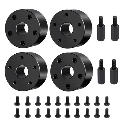 4PCS MORFUM 210g/Set RC Front Wheel Hex Hub 19mm Offset Extension Combiner Widen Adapter Spacers Extended Wheel Hex Hubs Offset Spacers Compatible with 1/10 Tamiya Clod Buster 444 RC Car