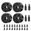 4PCS MORFUM 210g/Set RC Front Wheel Hex Hub 19mm Offset Extension Combiner Widen Adapter Spacers Extended Wheel Hex Hubs Offset Spacers Compatible with 1/10 Tamiya Clod Buster 444 RC Car view 1