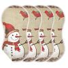 FLildon Muslin Burp Cloth for Baby 2PCS Christmas Snowman Super Absorbent Burping Cloths, Bibs for Newborn Boys Girls view 3