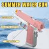 2 Pack Water Gun Squirt Guns for Kids - Mini Water Blaster Soaker 100cc Capacity Water Pistol Toys, Ideal Summer Gifts for Swimming Pool Beach Outdoor Water Toys for Boys Girls (Pink Blue) view 3