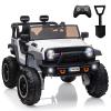 24V Ride on Car Toys, Remote Control 4 Wheels Electric Power Car for Toddlers Kids Boys Girls, 2 Seater Motorized Ride on Cars Vehicle, White view 1