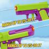 2 Pack Water Gun Squirt Guns for Kids - Mini Water Blaster Soaker 100cc Capacity Water Pistol Toys, Ideal Summer Gifts for Swimming Pool Beach Outdoor Water Toys for Boys Girls (Green Purple) view 2