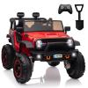 24V Ride on Car Toys, Remote Control 4 Wheels Electric Power Car for Toddlers Kids Boys Girls, 2 Seater Motorized Ride on Cars Vehicle, Red view 1