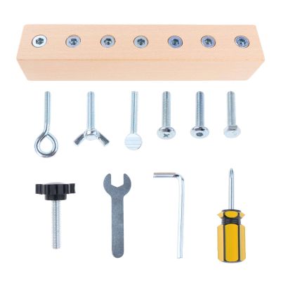 JunZheHub Screwdriver Board Set Wooden Screw Board for Girls Children
