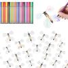 WinnerWhy 60 Set DIY Flying Butterfly White Flying Butterfly Toy Wind up Butterflies Magic DIY Cards with 24 Color Pens Surprise Gift for Valentine Birthday Wedding Graduation view 1