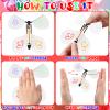 WinnerWhy 60 Set DIY Flying Butterfly White Flying Butterfly Toy Wind up Butterflies Magic DIY Cards with 24 Color Pens Surprise Gift for Valentine Birthday Wedding Graduation view 4