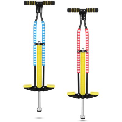 Leitee 2 Pcs Pogo Stick, Suitable for 80-160 Lbs, Soft Foam Jump Stick, Easy Grip Handles, for Beginners Teens Adults Outdoor Exercise Body Balance Keep Healthy(Blue, Red)