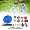 4 in 1 Rotation Gyroscope Toy Set, 2 Launchers and 4 Gyroscopes Detachable Gyroscope Toy for Kids view 2