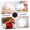 Anneome Piggy Bank Plugs 1.49 Inch Round Rubber Stopper Replacement Caps for Coin Banks Money Saving Containers Reusable Durable Fit Most Saving Boxes view 2