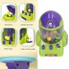Portable Mini Space Rocket Claw Machine for Children, Colorful Tabletop Game Machine for Kids Interactive Play (Green) view 4