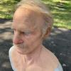Halloween Realistic Old Man Mask Bald Man Latex Mask Realistic Face Mask Halloween Party Cosplay Party Costume Mask, Old Grandpa Shaped Latex Headgear with Wig, Realistic Latex Mask/19 view 4