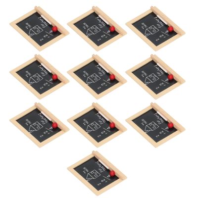 10-Piece Miniature Board, Strong Detailed Wooden Structure, for Dollhouse in 1:12 and 1:6 Scale, Charming Board Model for Dollhouse School