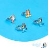 LUV HER Bluey Kids Jewelry: 4-Piece Adjustable Rings for Girls, Ring Sets with metal charm Fashion Girls Jewelry Ages 3+ view 3