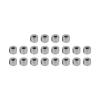 20Pcs Landing Gear Stopper Set Wheel Stop Collar Copper 2.1mm Stainless Steel Landing Gear Stopper RC Airplane Replacement Accessoires view 1