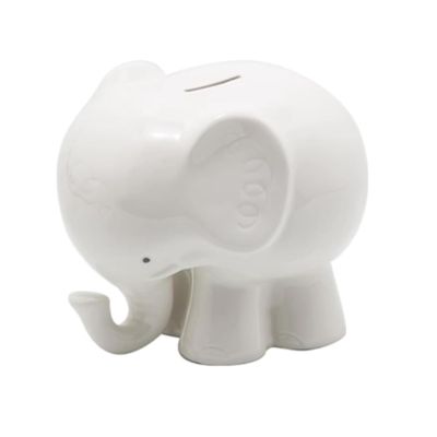 CEUMEA Coin Bank Elephant Piggy Bank Ceramic Ornament Large Capacity Cute Piggy Bank Practical Gifts for Easter Can Be Taken Out Money Bank