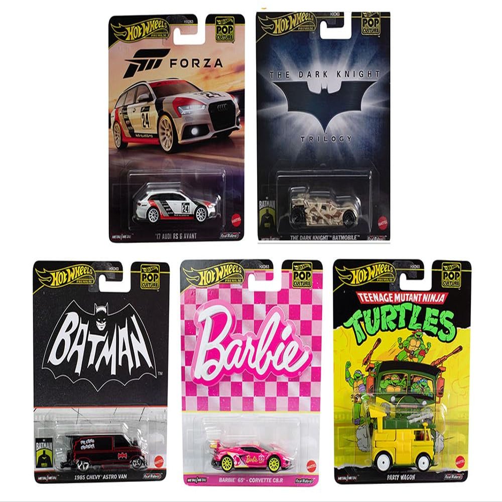 Pop Culture 2024" 5 Piece Set E Premium Series Diecast Model Cars HXD63-956E