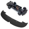 RC Racing Car Front Splitter,Carbon Fiber Shockproof RC Car Front Bumper Splitter Replacement for Arrma Vendetta 4wd 3s view 2