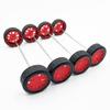 10PCS 2X30MM Toy Car Wheel Rubber Tire Wheel with Shaft Round Axles for RC Car Truck DIY Model Toy Accessories (Red) view 2