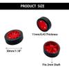 10PCS 2X30MM Toy Car Wheel Rubber Tire Wheel with Shaft Round Axles for RC Car Truck DIY Model Toy Accessories (Red) view 4