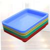 ASAKKURA 5pcs Plastic Rectangular Storage Tray Cup Holder for Toys Art Small Items Lightweight and Stackable Random Color view 2