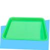 ASAKKURA 5pcs Plastic Rectangular Storage Tray Cup Holder for Toys Art Small Items Lightweight and Stackable Random Color view 4