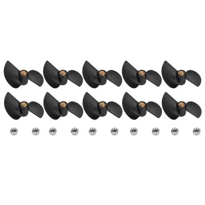 10Pcs RC Boat Tail Propeller Spare Part Kit Superior Material Brushless Remote Control Boat Tail Propeller Spare Part Kit for Ft009 RC Boat