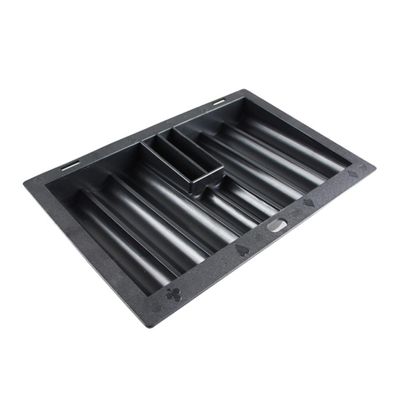 TOBBOMEY Plastic Poker Chip Tray for Table Storage Plastic Design for Easy Organization of Game Chips for Gaming Tables and