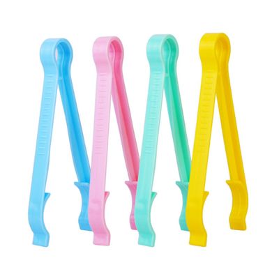 IWOWHERO 12pcs Multifunction Scald Feeder Clamp Set Non-slip Feeding Bottle Green Yellow and Pink Each