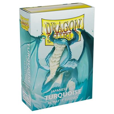 10 Packs Dragon Shield 100ct Turquoise Matte Mini Japanese Display Case