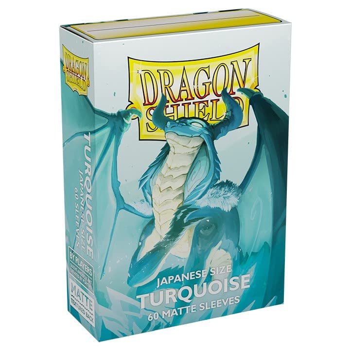 10 Packs Dragon Shield 100ct Turquoise Matte Mini Japanese Display Case