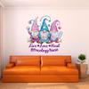 Children Live Love Heal Oncology Nurse Vibrant Cartoon Wall Decal Decoration Cute Little Gnomes Elf Christmas Wall Dcor Holiday Gift Lasts Years and Easily Removable - Size: 30 in(W) x 30 in(H) view 2