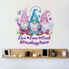 Children Live Love Heal Oncology Nurse Vibrant Cartoon Wall Decal Decoration Cute Little Gnomes Elf Christmas Wall Dcor Holiday Gift Lasts Years and Easily Removable - Size: 30 in(W) x 30 in(H) view 3