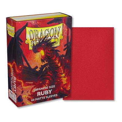 10 Packs Dragon Shield 100ct Ruby Matte Mini Japanese Display Case
