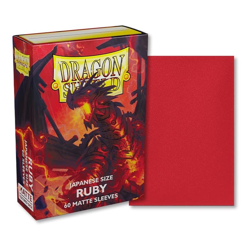 10 Packs Dragon Shield 100ct Ruby Matte Mini Japanese Display Case