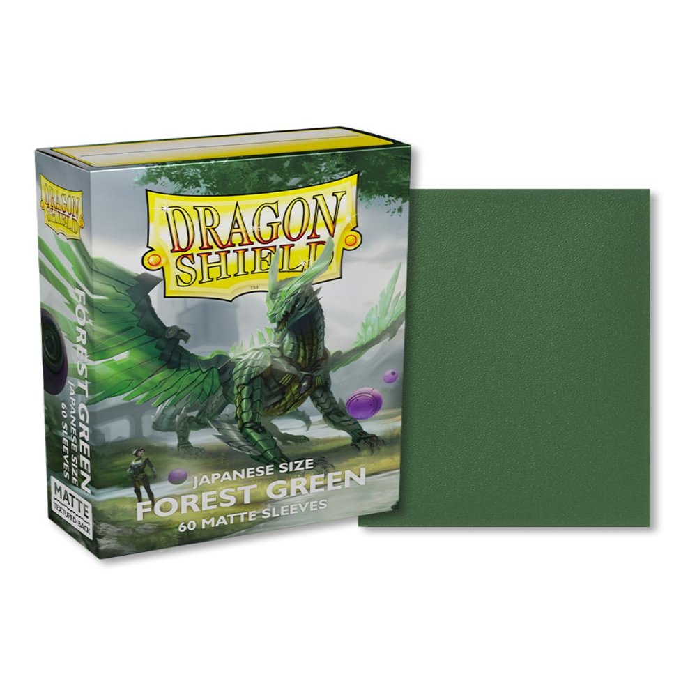 10 Packs Dragon Shield 100ct Forest Green Matte Mini Japanese Display Case