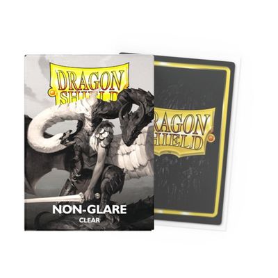 10 Packs Dragon Shield Non-Glare Matte V2 Clear Standard Size 100 ct Card Sleeves Display Case