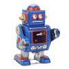 Ymiko Vintage Clockwork Robot Toy Iron Wind Up Vintage Robot for Restaurant Cafe (Blue) view 2