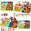 194PCS Magnetic Blocks - Build Mine Magnet World Magic Teleport Pipes Set, Building STEM Sensory Toddler Toys for 3+ Year Old Boys & Girls, Compatible with All Magworld 1 Magnetic Blocks Kids Toys view 1