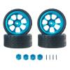 RC Car Accessories for MJX for Hyper Go 14301 14303 1/14 RC Car Remote Control Modification Upgrade Metal Wheel Hub Tire Connector Spare Parts(Blue) view 1