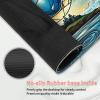 Playmat with Magic Zones for MTG, Magic The Gathering Playmat 24x14 inch Commander Card Game BattlesNon-Slip Rubber Base and Stitched for Beginners & Pros - D Blue view 4