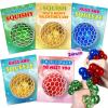 24 Pack Valentine's Day Cards with Squeeze Balls, Valentines Cards for Kids School, Stretch Fidget Toy for Classroom School Valentine's Gifts Exchange, Valentines Party Favor Prizes for Boys Girls view 1