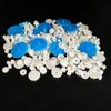 200PCS Module 0.5 Plastic Gear Single Gear Spindle Gear Small Motor Gears for DC Motor RC Car Robot DIY Model Toy Parts (White,Blue) view 1