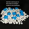 200PCS Module 0.5 Plastic Gear Single Gear Spindle Gear Small Motor Gears for DC Motor RC Car Robot DIY Model Toy Parts (White,Blue) view 3