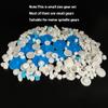 200PCS Module 0.5 Plastic Gear Single Gear Spindle Gear Small Motor Gears for DC Motor RC Car Robot DIY Model Toy Parts (White,Blue) view 4