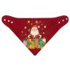 Noprintge 4 Pieces Christmas Santa Claus Star Box Red Soft Drooling Snap Bibs, Unisex Adult Bibs for Elderly Women Men, Reusable Dining Clothing Protector for Accidental Spills Drools view 1