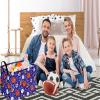 DUYIY Rectangle Balls Pattern Gift Storage Basket Home Shelf Storage Basket Organizer Box Clothes Laundry Hamper Nursery Basket Laundry Basket with Handles view 3