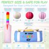 My First Cricket Kit | Cotton Soft Plush Toy | Gift Baby and Infant 0+ Months | 3 Soft Sensory Cricket Balls  Rattle, Crinkle, Squeaker & 1 Rainbow Rattle Cricket Bat | Safe, Fun, Educational view 3